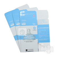 Boîte pliante en papier de carte blanche personnalisée OEM/ODM pour emballage de mamelon en silicone à large ouverture avec matériaux écologiques et fente européenne