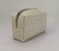 Trousse de Toilette de Voyage Zippée Scintillante en PU, Organisateur de Maquillage en Vinyle Gelée, Pochette de Beauté de Voyage