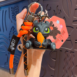 Portachiavi Originale Global Dragon Training Master Night Sha Senza Denti, Ciondolo per Auto/Borsa, Materiale ABS, Accessori a Tema Animale, con Suono - Product Image 4