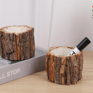 Usine <span class=keywords><strong>En</strong></span> Gros Creative Tube Écorce Arrangement De Fleurs Baril pour La Fête Des Enseignants De Noël Décoratif Pot De Plante Succulente - Product Image 3