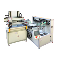 Máquina Automática de Serigrafía Vertical al Vacío para Paneles de Vidrio Planos con Alineación de Bordes