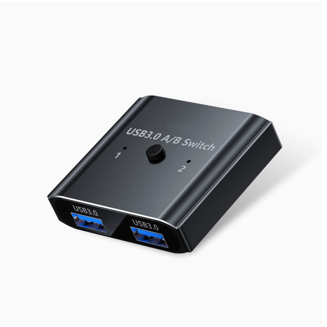 Cross-border USB 3.0/2.0 Bidirectional Switching, One-to-two/one-in-two-out Printer/keyboard Sharing Cable.