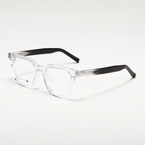 Transparent Full Rim Rectangle <b>Eyeglasses</b> NN-104 Anti-Uv Lightweight Resin Lens Unisex Adult Vision Correction <b>Frames</b> - Product Image 3