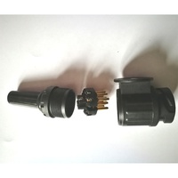 Connecteur de remorque 13 broches 12v Prise de remorque en plastique avec longue queue en caoutchouc Adaptateur de remorque 13 voies pour camping-car caravane camions
