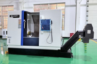 Tour CNC à lit incliné 3 axes FANUC - GUOSHENG ICT521Y, Centre de tournage à broche unique pour usages moyens