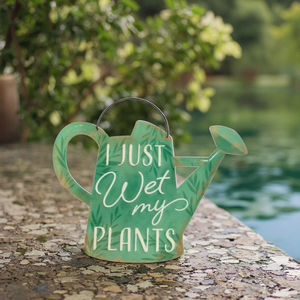 Drôle <span class=keywords><strong>Jardin</strong></span> Extérieur Métal Tin Sign Décoration Murale Pour L'extérieur Parfois Je Mouille Mes Plantes Clôture Décoration Maison Bienvenue 8X12 Pouces - Product Image 3