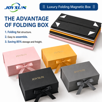 Big Logo Folding Faltbare Pappe Baby Pink Luxus Geschenk verpackung Starre magnetische Papier boxen mit Deckel für kleine Unternehmen