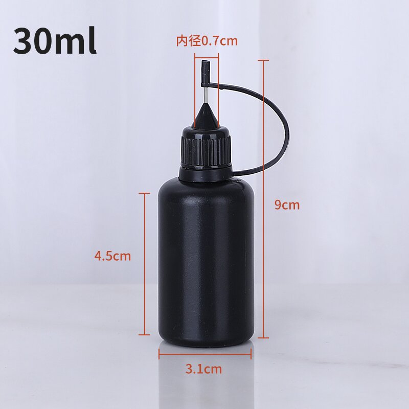 Flacon sténopé noir résistant à la lumière-30ml