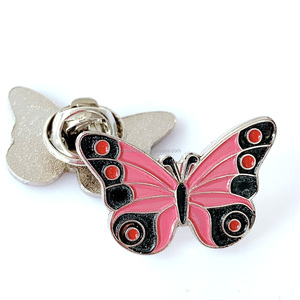 Budget Bulk Butterfly Badges - Wholesale Painted Enamel Metal Gifts