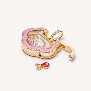 Collier <span class=keywords><strong>en</strong></span> zircon coloré pour femme, avec pendentifs cubiques DIY <span class=keywords><strong>en</strong></span> forme de fleurs et de <span class=keywords><strong>soleil</strong></span>, motif cœur verrouillable, tendance, vente <span class=keywords><strong>en</strong></span> gros - Product Image 5