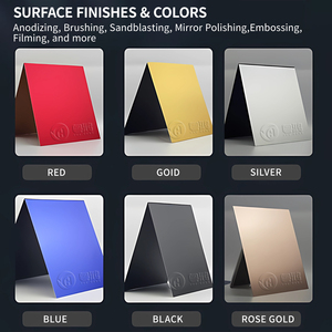 Plaques en aluminium anodisé noir, argent, or, bleu, rouge, gris, or rose, sur mesure, pour étiquettes de nom, décoration, panneau - Product Image 4