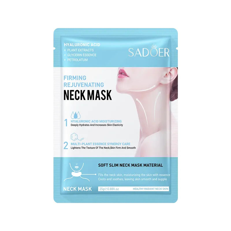 Private Label SADOER Eliminate Neck Lines And Create A Beautiful Neck Skin Care Soft Neck Mask With Moisturizing Firming