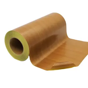 Masking High Temperature PTFE Fiberglass Cloth Silicone Adhesive Tape For Sealing Snack Packaging Wrapping Heat Press Machines