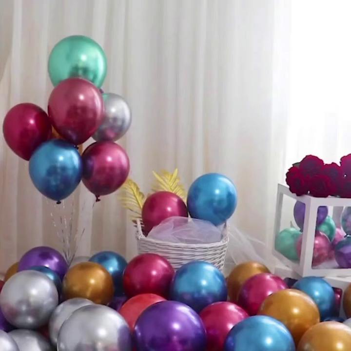 Wholesale High Quality 5/10/12/18/36 Inch Metal Chrome Latex Balloons for Party Decoration C Balloons