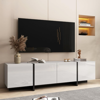 Meubles de maison modernes blancs et noirs de luxe meubles de salon meuble de bureau TV armoire avec tiroirs