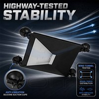 Support de fixation Starlink Mini en silicone 2-en-1 à ventouse, fixation à vide 4 points sans perçage pour toit de voiture, camping-car, bateau, voyages hors réseau