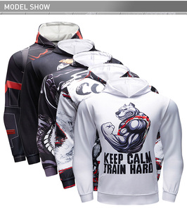 Moletom Masculino com Capuz para Outono, Preto, Estampa Gráfica Esportiva <span class=keywords><strong>Anime</strong></span> 3D, Estilo Rash Guard, Designer Streetwear para Homens - Product Image 3