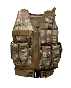 Hot Sale Hunting Training Game Vest Adjustable Breathable Training Weighted Vest Tactical Durable Mesh Vest with Utility Pouches