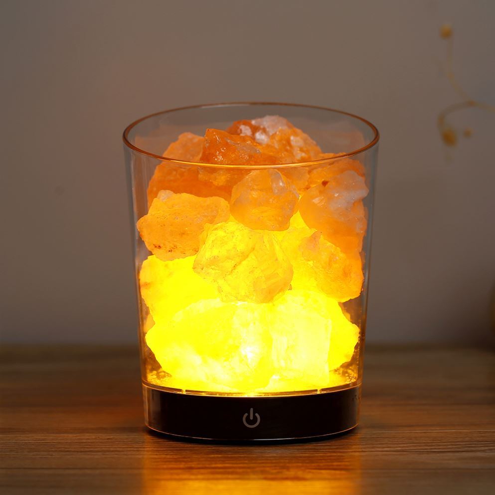 Offre Spéciale Coloré Lumières Table USB LED Himalaya Cristal De Roche Sel Lampe