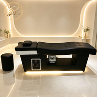 Bac de lavage capillaire simple de haute qualité pour salon de beauté, tables de massage thaïlandais pour spa capillaire, lit de lavage de cheveux LED avec évier