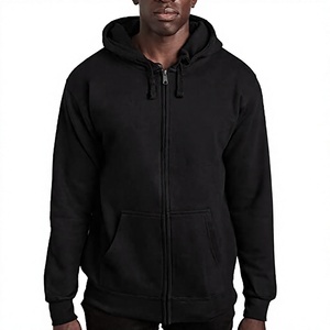 Sudadera con capucha y cremallera para hombre, 100% algodón, impermeable, ecológica, transpirable, diseño moderno, cuello con cremallera, venta al por mayor - Product Image 2