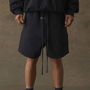 Pantalones Cortos Deportivos Casuales de Algodón Transpirable para Hombre, Estilo Hip Hop, Cintura Elástica con Cordón, Estampados - Product Image 3