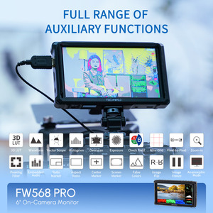 <span class=keywords><strong>Feelworld</strong></span> <span class=keywords><strong>FW568</strong></span> Pro จอกล้อง1200nit 6นิ้ว, 4K HDMI 60Hz I/o 3D สายและรูปคลื่น - Product Image 5