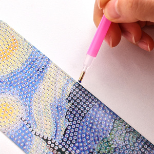 4 pz/pacco di pittura Vintage segnalibri di diamanti di grandi <span class=keywords><strong>dimensioni</strong></span> DIY pittura di diamanti segnalibri per principianti diamante arte segnalibri - Product Image 5
