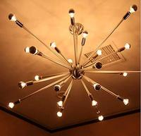 Antique Vintage Half Chrome A60 4W LED Edison Ampoules Dimmable LED Ampoule à filament Argent Bol à pointe Lampe décorative 110V/220V