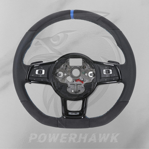 Volant en cuir Alcantara directement de l'usine pour Volkswagen Golf 5 6 7 8 GTI R Line Polo Passat CC Jetta Tiguan GLI GTS GTD - Product Image 1