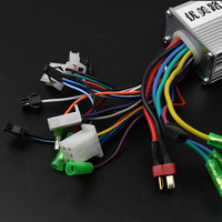 Contrôleur de vélo électrique intelligent à batterie au lithium sans balais à double mode 6-MOSFET 36V/48V 350W en aluminium
