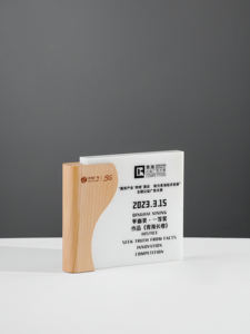 Livre en marbre en bois massif logo nordique créatif style technologie conception placement <span class=keywords><strong>de</strong></span> décoration <span class=keywords><strong>de</strong></span> trophée personnalisé - Product Image 6