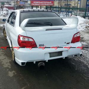 Kit Exterior de fibra de vidrio negro Nuevo estilo MS de alta calidad para modelos <span class=keywords><strong>Impreza</strong></span> GD8 parachoques delantero y trasero actualización atornillada - Product Image 4