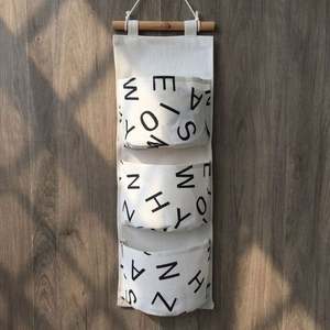Wall Hanging Storage Bags Organizer for Children's Room Closet <b>Bedside</b> & Sofa-Cotton Linen Eco-Friendly Multifunction Tools - Product Image 2