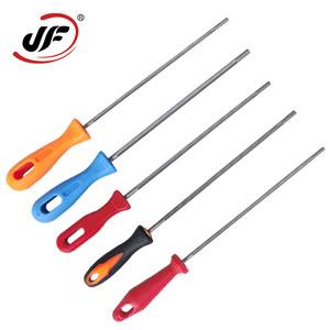 Lime à tronçonneuse en acier trempé, lime ronde universelle avec poignée pour affûter les chaînes en acier et en aluminium, facile à utiliser - Product Image 3