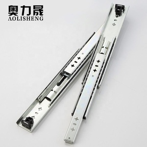 53mm Largeur Télescopique de matériel de meubles Résistant Industriel roulement à billes pousser pour ouvrir la glissière du tiroir rail - Product Image 5