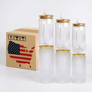 Vasos de Cerveza de Viaje Ecológicos de Doble Pared con Forma de Lata, Transparentes y Esmerilados, de Plástico para Sublimación, 12oz, 16oz, 20oz, desde Almacén de EE. UU. - Product Image 1