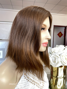 2025 nuevo diseño europeo cabello humano encaje superior pelucas seda superior peluca pelo eslavo solo nudo 5,0 para mujeres blancas - Product Image 2