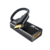 Câble adaptateur haute vitesse 48Gbps 8K 60Hz USB 3.1 Type-C vers HDMI AF Câble d'extension USB C vers HDMI Adaptateur USB C HDMI 2.1