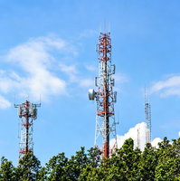 Tour de communication extérieure économique sur mesure en acier angulaire à 4 poteaux Q355B de 15M/20M pour opérateur mobile 4G/5G