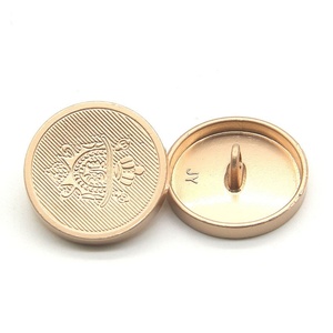 OEM Round Shape Metal <b>Button</b> with Custom Embossed logo for Clothing - Product Image 1