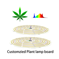 Carte PCB personnalisée élèvent le panneau de lumière conception libre spectre de plante panneau de lumière de plante UFO personnalisé 10W 20W 30W 40W 50W 80W 100W0150W 200W