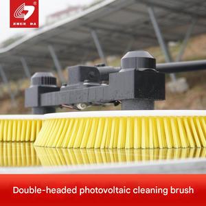 Kit de brosse de nettoyage de panneaux solaires électrique à double tête, <span class=keywords><strong>disque</strong></span> de 320 mm, perche télescopique en aluminium, outil de lavage PV haute efficacité - Product Image 5