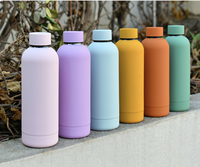 Bouteille d'eau de sport froide, à Double vide, droite, en acier inoxydable, conservation de la chaleur, pour voiture