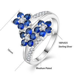 Женское кольцо Qingxin, изящное ювелирное изделие, 925 серебряного цвета с изумрудом и фианитом - Product Image 5