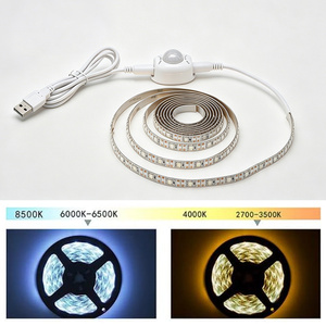 <span class=keywords><strong>Tira</strong></span> de Luces <span class=keywords><strong>LED</strong></span> con <span class=keywords><strong>Sensor</strong></span> de Movimiento 5V USB Flexible para Armarios, Escaleras y Dormitorio, Decoración con Temporizador Automático - Product Image 5