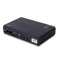 Mini UPS Fuente de Alimentación de 12V 20000 mAh con Carga Rápida y Monitoreo de Vida Útil de la Batería para Emergencias por Corte de Energía