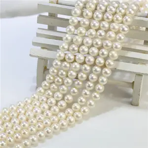 Round Freshwater Pearls 8mm Round Real Natural Sweet Water Fresh Water Freshwater Pearl Factory Manufacturer Zhuji Pearl Farm Pearl Bead Strand