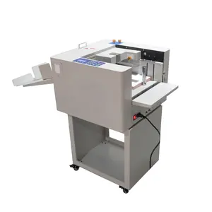 Máquina perforadora de plegado de papel digital de alimentación de aire automática con función de pliegue progresivo de disminución y aumento de la función de pliegue