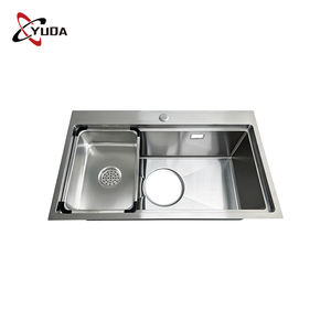 Project-fregadero de cocina Nano personalizado, de acero inoxidable 304, con <span class=keywords><strong>grifo</strong></span> y cesta, arandela de taza para el hogar y comercial - Product Image 2